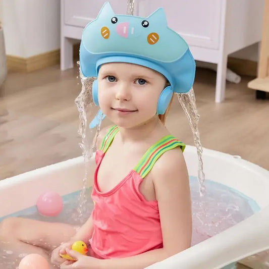 Splash Shield Bath Time Visor Blue